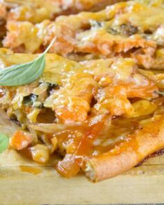 Пицца с семгой