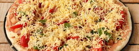 пицца с сосисками и помидорами. Шаг 8