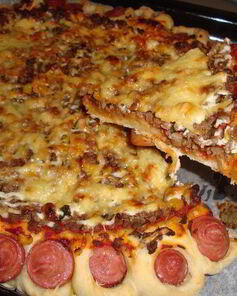 Пицца с вкусным краешком