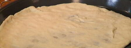 пицца с яйцом и шпинатом. Шаг 11