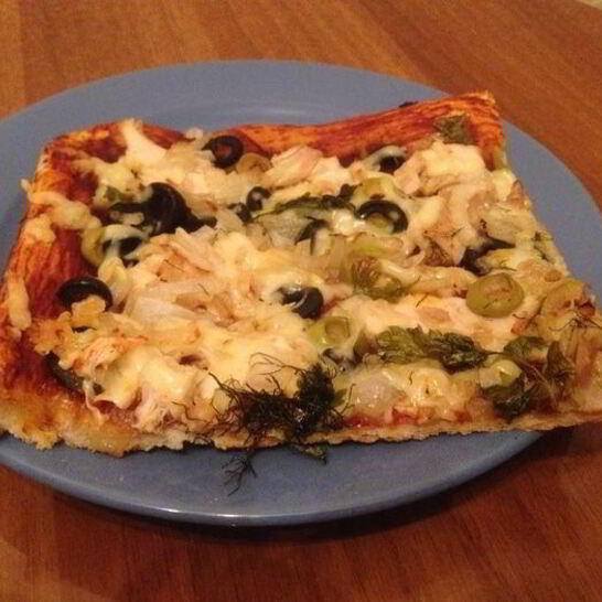 Рецепт рыбная пицца