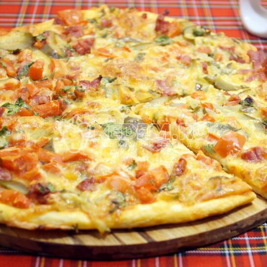 Рецепт тонкая пицца