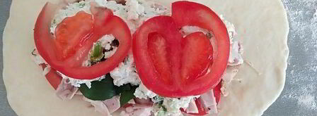 закрытая пицца с курицей и чесноком. Шаг 9