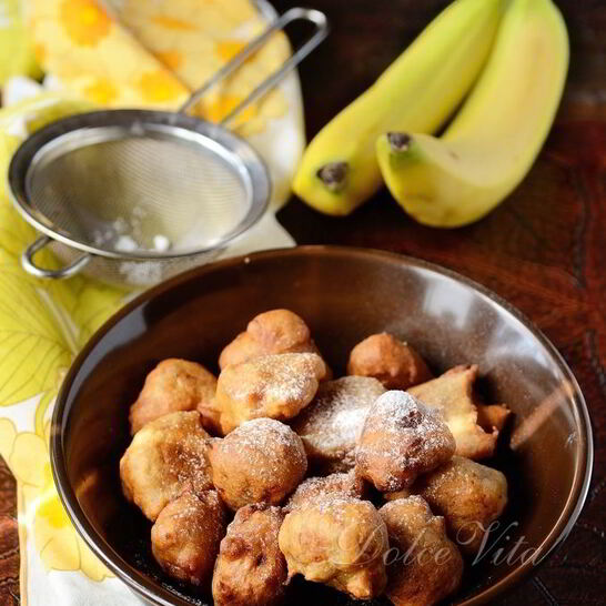 Рецепт банановые пончики
