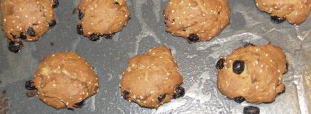 пряники с кунжутом, изюмом и мятой. Шаг 7