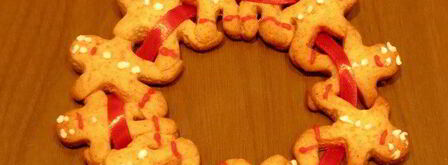 рождественский венок пряничный. Шаг 8