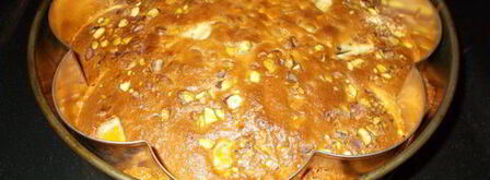 фисташковая шарлотка с персиками. Шаг 11