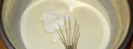 фисташковая шарлотка с персиками. Шаг 5