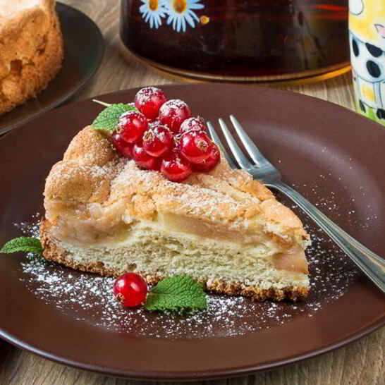 Рецепт классическая яблочная шарлотка