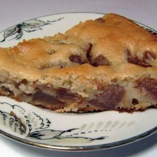 Рецепт шарлотка из сушеных яблок