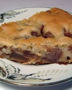 Шарлотка из сушеных яблок