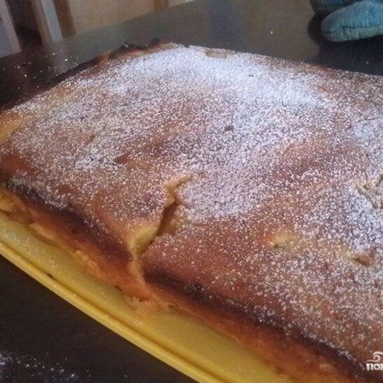 Рецепт шарлотка на творожном тесте с яблоками