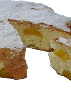 Шарлотка с апельсинами и яблоками