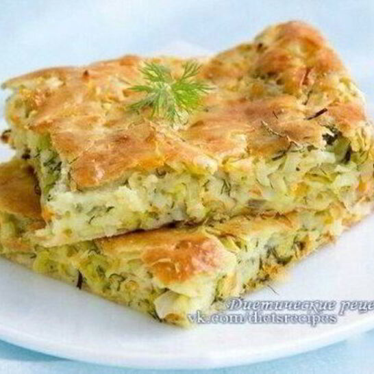 Рецепт шарлотка с капустой и морковью