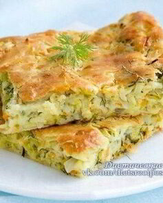 Шарлотка с капустой и морковью