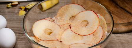 шарлотка с розами из яблок. Шаг 5