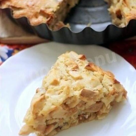 Рецепт шарлотка с яблочками