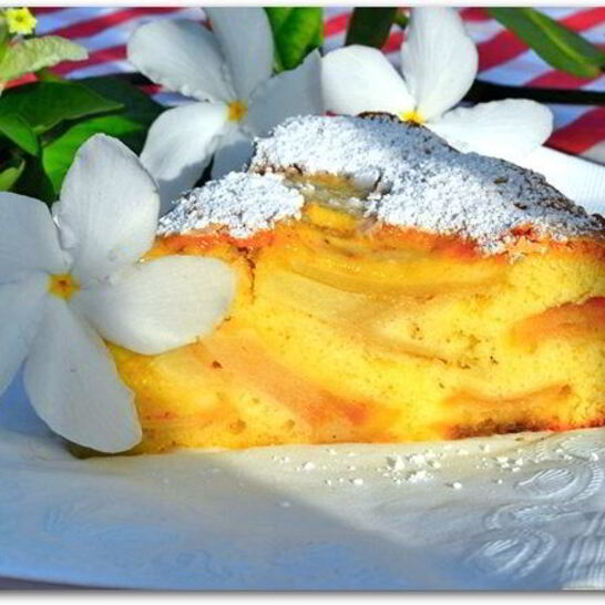 Рецепт шарлотка с яблоками без разрыхлителя