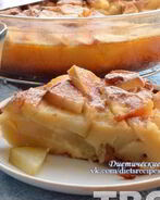 Творожно-яблочная шарлотка