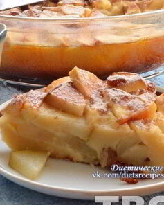 Творожно-яблочная шарлотка