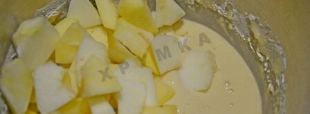 яблочная шарлотка классика. Шаг 7