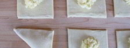 слойки из бездрожжевого теста с сыром. Шаг 4