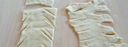 слойки с клубникой и бананом. Шаг 7