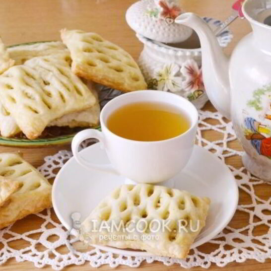 Рецепт слойки с курицей