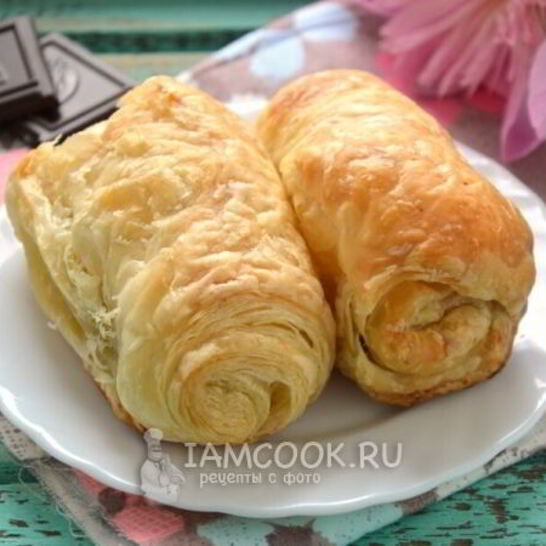 Рецепт слойки с шоколадом проще простого