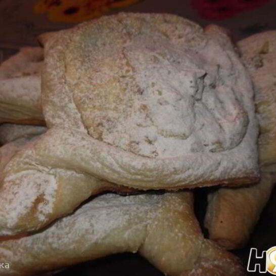 Рецепт слойки с творогом