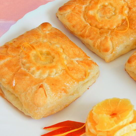 Рецепт слойки с творожно-лимонной начинкой