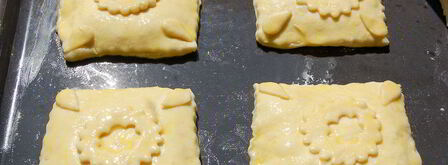 слойки с творожно-лимонной начинкой. Шаг 3