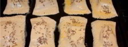 слойки с ветчиной и сыром. Шаг 5