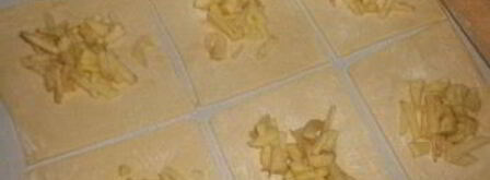 слойки с яблоками из дрожжевого теста. Шаг 4