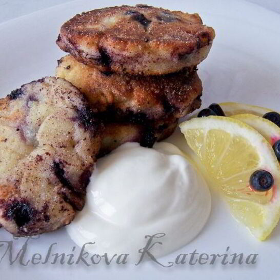 Рецепт чернично-лимонные сырники
