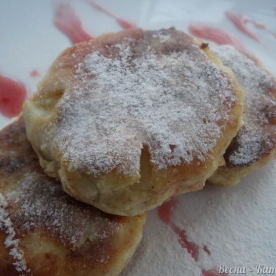 Рецепт диетические сырники с грушей