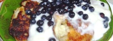 сырники с черникой. Шаг 3