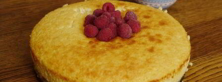 творожник с белым шоколадом и малиной. Шаг 11