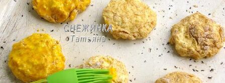 запеченные нежные сырники из творога и риса. Шаг 5