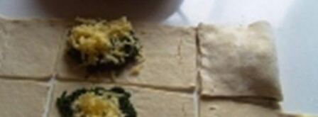 сырно шпинатные слойки. Шаг 2