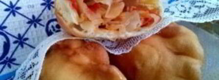 бездрожжевое тесто для пирожков с капустой. Шаг 4