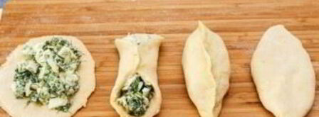 быстрое тесто на кефире для пирожков. Шаг 9