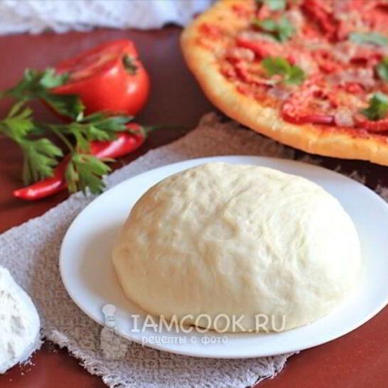 Рецепт дрожжевое тесто на кефире для пиццы