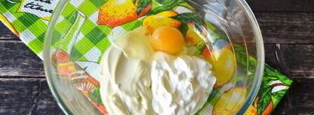 тесто для пиццы на сметане и майонезе. Шаг 4