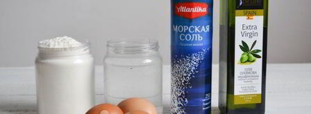 тонкое тесто для пиццы без дрожжей. Шаг 2