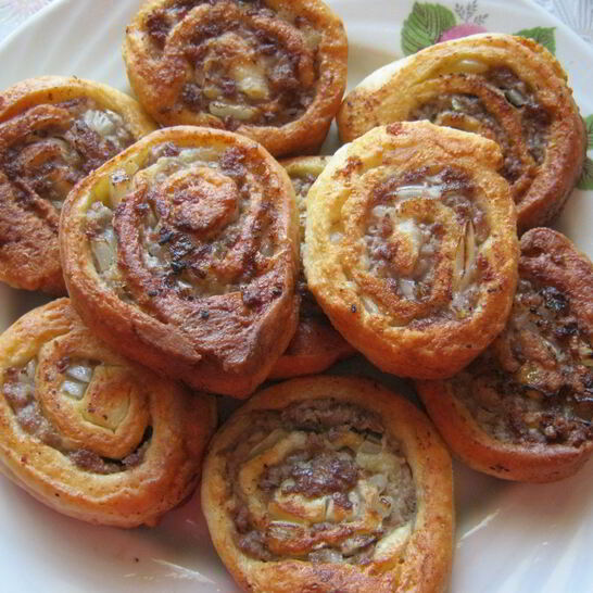 Рецепт творожное тесто с фаршем