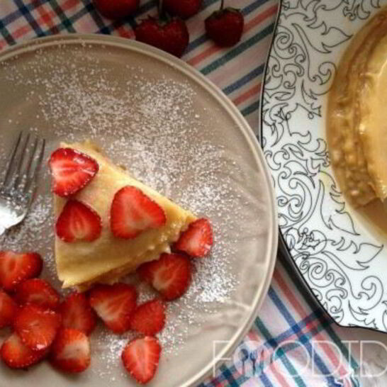 Рецепт блинный торт со сгущенкой