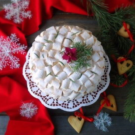 Рецепт черничный медовик