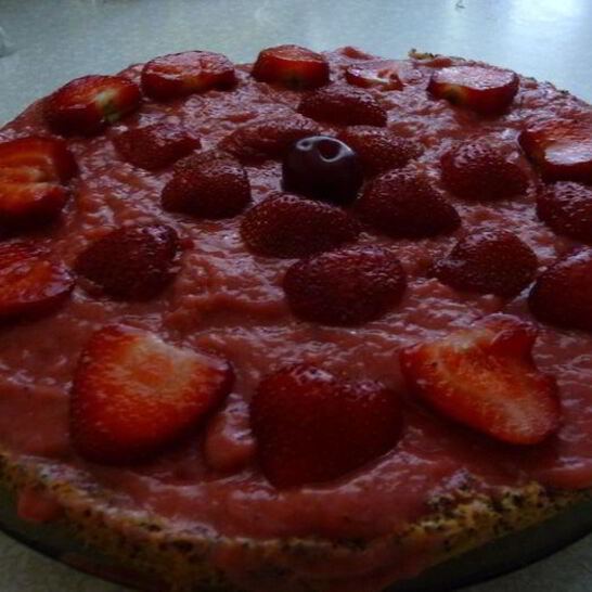 Рецепт маково-клубничный торт