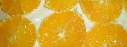 медовик с апельсинами и бананами. Шаг 4